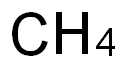 甲烷 1% (MOL/MOL), , 结构式