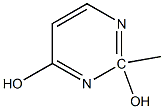 2,4-DIHYDROXY-2-METHYLPYRIMIDINE Structure