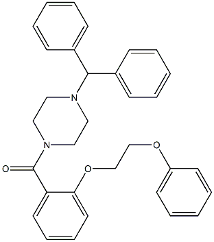 (4-benzhydryl-1-piperazinyl)[2-(2-phenoxyethoxy)phenyl]methanone