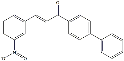 (E)-1-[1,1'-biphenyl]-4-yl-3-(3-nitrophenyl)-2-propen-1-one Struktur