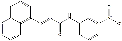 (E)-3-(1-naphthyl)-N-(3-nitrophenyl)-2-propenamide
