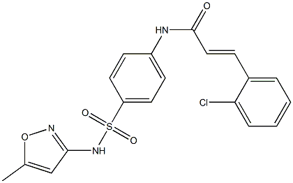 (E)-3-(2-chlorophenyl)-N-(4-{[(5-methyl-3-isoxazolyl)amino]sulfonyl}phenyl)-2-propenamide