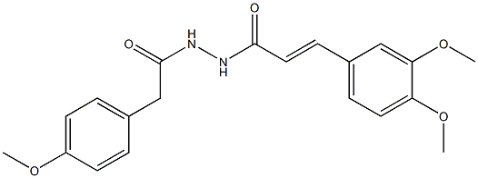 (E)-3-(3,4-dimethoxyphenyl)-N'-[2-(4-methoxyphenyl)acetyl]-2-propenohydrazide