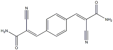 (E)-3-{4-[(E)-3-amino-2-cyano-3-oxo-1-propenyl]phenyl}-2-cyano-2-propenamide Structure