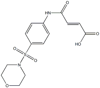 (E)-4-[4-(4-morpholinylsulfonyl)anilino]-4-oxo-2-butenoic acid Structure