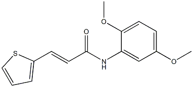 (E)-N-(2,5-dimethoxyphenyl)-3-(2-thienyl)-2-propenamide