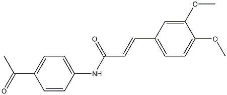 (E)-N-(4-acetylphenyl)-3-(3,4-dimethoxyphenyl)-2-propenamide