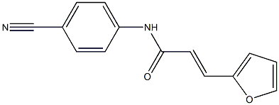 (E)-N-(4-cyanophenyl)-3-(2-furyl)-2-propenamide Structure