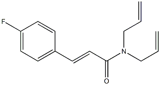 (E)-N,N-diallyl-3-(4-fluorophenyl)-2-propenamide Struktur