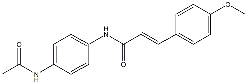 (E)-N-[4-(acetylamino)phenyl]-3-(4-methoxyphenyl)-2-propenamide