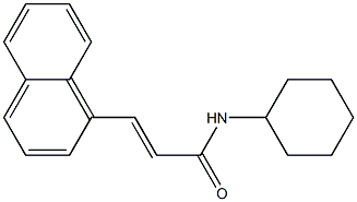 (E)-N-cyclohexyl-3-(1-naphthyl)-2-propenamide Structure