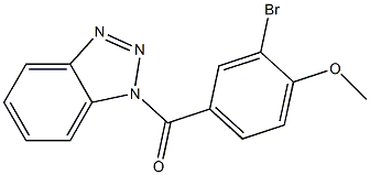 1H-1,2,3-benzotriazol-1-yl(3-bromo-4-methoxyphenyl)methanone Struktur