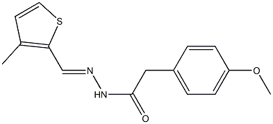 2-(4-methoxyphenyl)-N'-[(E)-(3-methyl-2-thienyl)methylidene]acetohydrazide