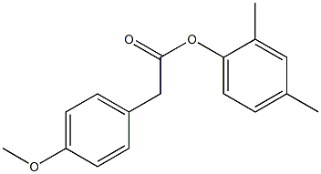 2,4-dimethylphenyl 2-(4-methoxyphenyl)acetate Structure
