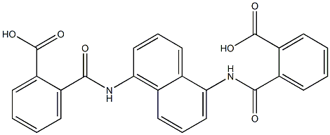 2-[({5-[(2-carboxybenzoyl)amino]-1-naphthyl}amino)carbonyl]benzoic acid Structure