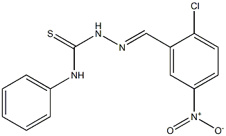 2-[(E)-(2-chloro-5-nitrophenyl)methylidene]-N-phenyl-1-hydrazinecarbothioamide Struktur