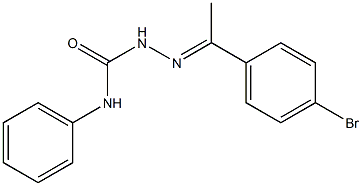 2-[(E)-1-(4-bromophenyl)ethylidene]-N-phenyl-1-hydrazinecarboxamide Structure