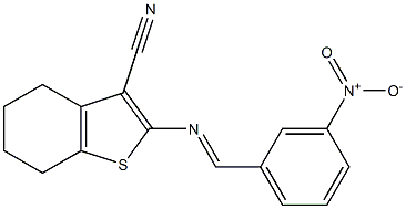 2-{[(E)-(3-nitrophenyl)methylidene]amino}-4,5,6,7-tetrahydro-1-benzothiophene-3-carbonitrile