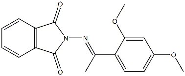 2-{[(E)-1-(2,4-dimethoxyphenyl)ethylidene]amino}-1H-isoindole-1,3(2H)-dione Struktur