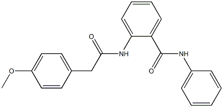 2-{[2-(4-methoxyphenyl)acetyl]amino}-N-phenylbenzamide