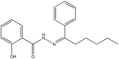 2-hydroxy-N'-[(Z)-1-phenylhexylidene]benzohydrazide