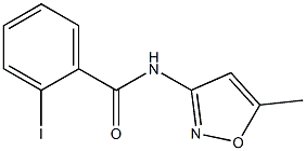 2-iodo-N-(5-methyl-3-isoxazolyl)benzamide 结构式