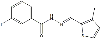 3-iodo-N'-[(E)-(3-methyl-2-thienyl)methylidene]benzohydrazide Structure