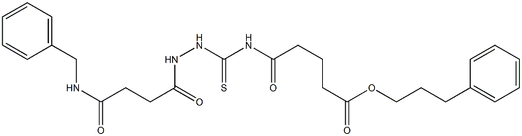 3-phenylpropyl 5-[({2-[4-(benzylamino)-4-oxobutanoyl]hydrazino}carbothioyl)amino]-5-oxopentanoate