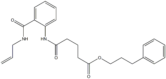 3-phenylpropyl 5-{2-[(allylamino)carbonyl]anilino}-5-oxopentanoate