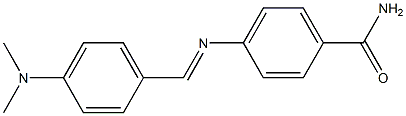 4-({(E)-[4-(dimethylamino)phenyl]methylidene}amino)benzamide Struktur