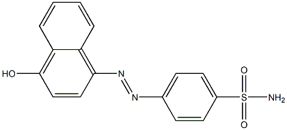 4-[(E)-2-(4-hydroxy-1-naphthyl)diazenyl]benzenesulfonamide Struktur