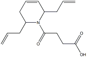 4-[2,6-diallyl-3,6-dihydro-1(2H)-pyridinyl]-4-oxobutanoic acid 化学構造式