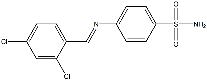 4-{[(E)-(2,4-dichlorophenyl)methylidene]amino}benzenesulfonamide