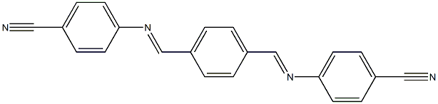 4-{[(E)-(4-{[(4-cyanophenyl)imino]methyl}phenyl)methylidene]amino}benzonitrile Structure