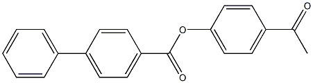 4-acetylphenyl [1,1'-biphenyl]-4-carboxylate Structure