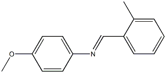  N-(4-methoxyphenyl)-N-[(E)-(2-methylphenyl)methylidene]amine