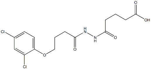 5-{2-[4-(2,4-dichlorophenoxy)butanoyl]hydrazino}-5-oxopentanoic acid|