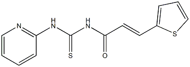 N-(2-pyridinyl)-N'-[(E)-3-(2-thienyl)-2-propenoyl]thiourea,,结构式