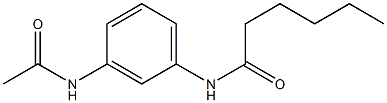 N-[3-(acetylamino)phenyl]hexanamide Structure