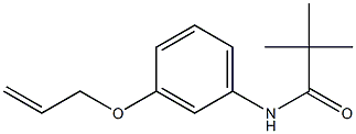 N-[3-(allyloxy)phenyl]-2,2-dimethylpropanamide Struktur