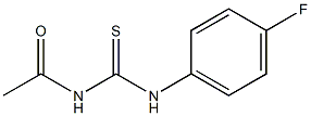 N-acetyl-N'-(4-fluorophenyl)thiourea Struktur
