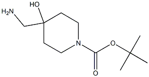 tert-butyl 4-(aminomethyl)-4-hydroxytetrahydro-1(2H)-pyridinecarboxylate Structure