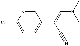 (Z)-2-(6-chloro-3-pyridinyl)-3-(dimethylamino)-2-propenenitrile Struktur