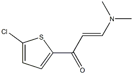 (E)-1-(5-chloro-2-thienyl)-3-(dimethylamino)-2-propen-1-one 化学構造式