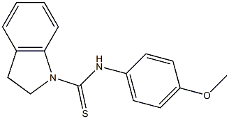 indolinyl((4-methoxyphenyl)amino)methane-1-thione Struktur