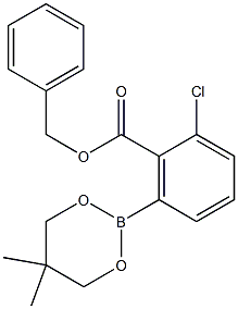 Benzyl 2-chloro-6-(5,5-dimethyl-1,3,2-dioxaborinan-2-yl)benzoate Structure