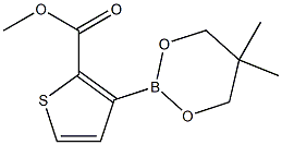Methyl 3-(5,5-dimethyl-1,3,2-dioxaborinan-2-yl)thiophene-2-carboxylate Structure