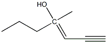 1-ethynyl-2-methyl penten-2-ol 化学構造式