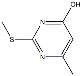 2-甲基巯基-4-羟基-6-甲基嘧啶,,结构式
