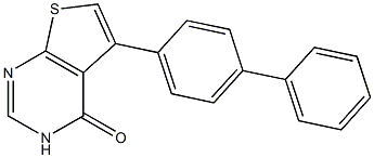 5-(4-苯基-苯基)噻吩[2,3-D]嘧啶-4(3H)-酮 结构式